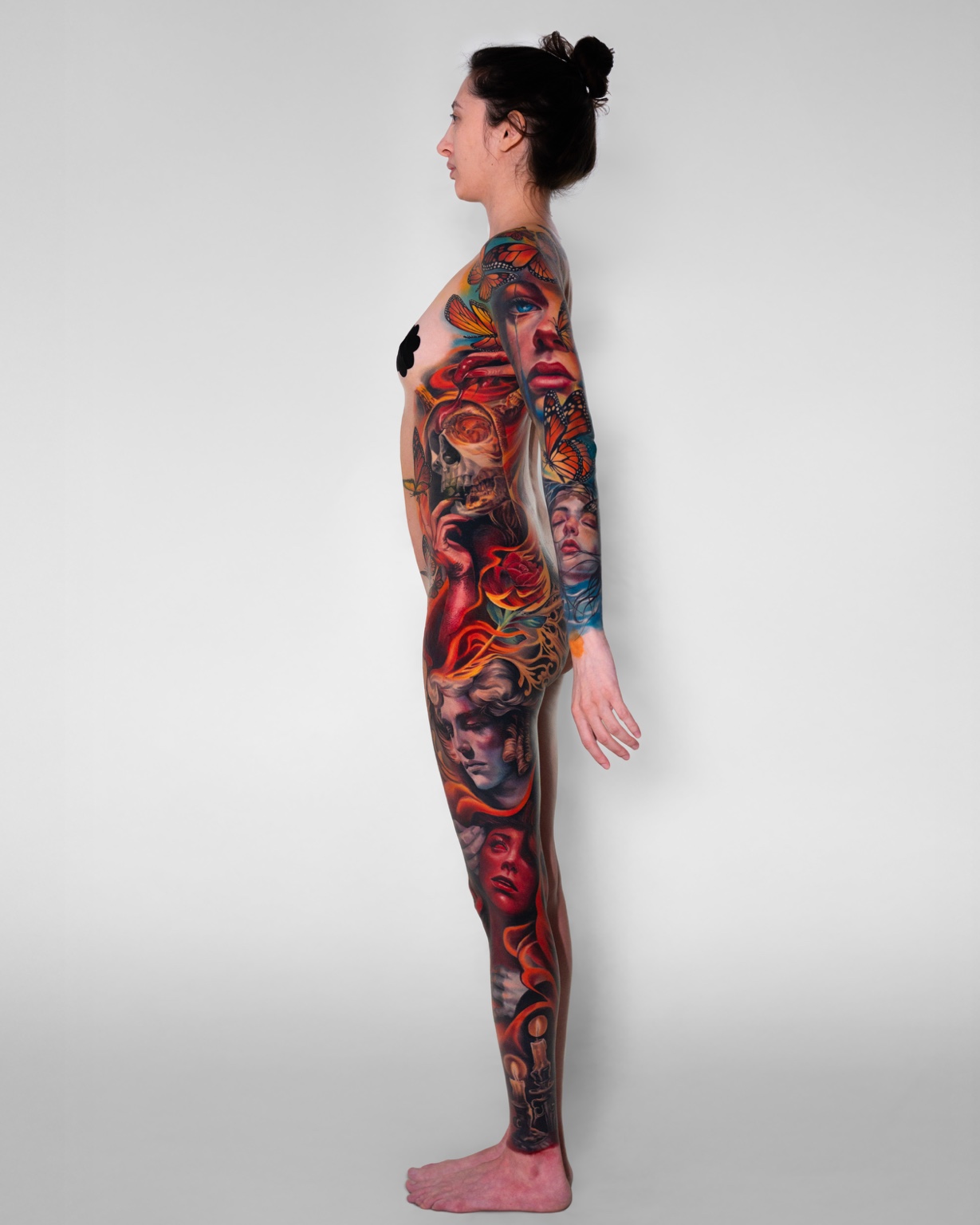 Exclusive full-body color realism composition by Tony Vilella